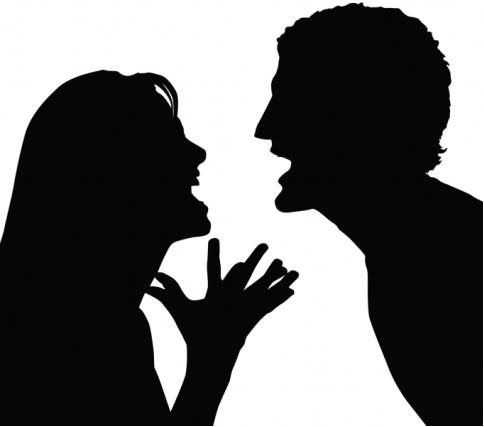 ArguingCoupleSilhouette