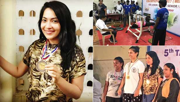 201702210805271869_Actress-Ramya-power-lifts-for-India-Ramya-has-bagged-Bronze_SECVPF