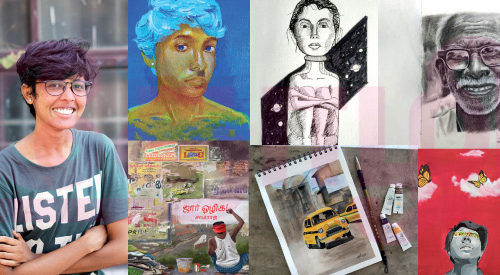 என் ஓவியம்… கற்பனை… சுதந்திரம்! (மகளிர் பக்கம்)